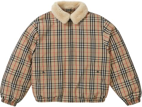 prezzi burberry supreme|supreme x burberry puffer jacket.